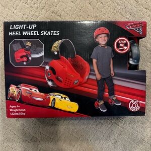 Disney Cars Red Light-Up Heel Skates